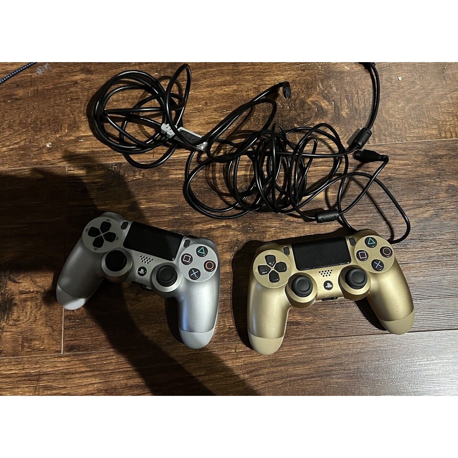 Official Sony PS4 DualShock 4 Wireless Controllers GOLD AND SILVER Lot