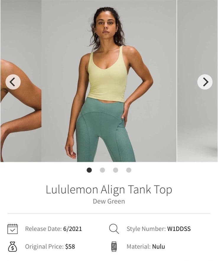 Women’s Lululemon Align Tank
