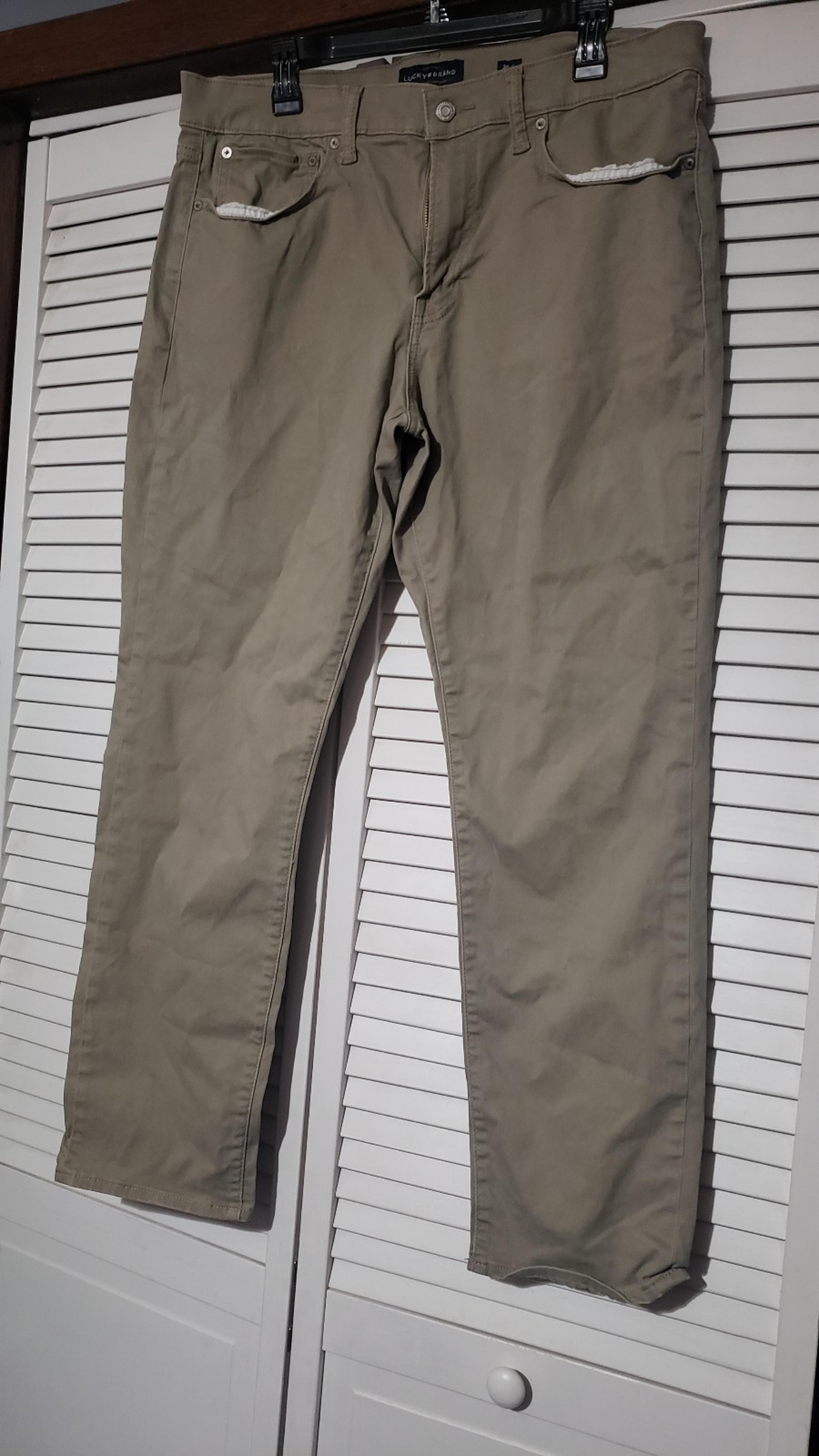 Lucky Brand Mens Slim Khakis 36x30
