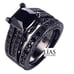 New s925 black gunmetal wedding ring