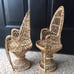 Mini Peacock Wicker Chair set of 2