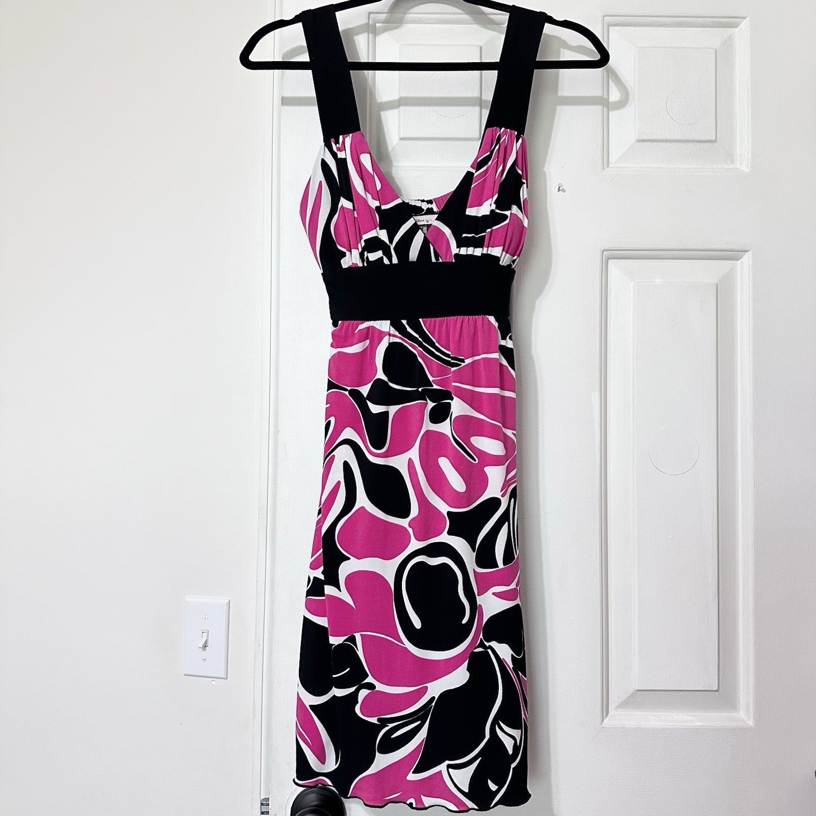 Speechless Y2K Babydoll Dress Womens Size Medium Pink Black Clueless Dopamine
