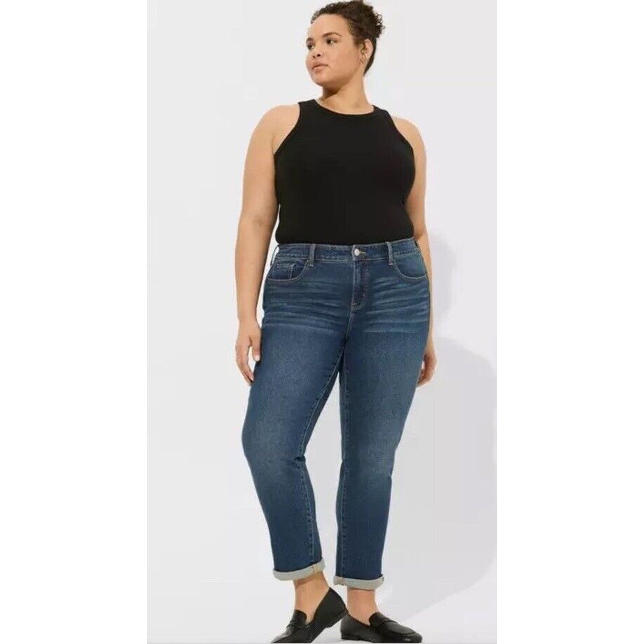 NWT Torrid Perfect Boyfriend Ankle Classic Denim Mid-Rise Jean 16 Tall