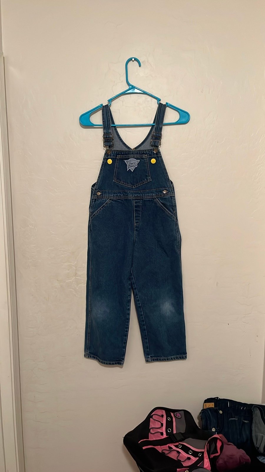 Vintage Baby Guess Blue Denim Overalls