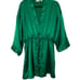 vintage victoria’s secret 90s Y2K/2000s emerald green satin robe size M/L