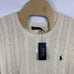 Polo Ralph Lauren Mens Cable Knit Wool Cashmere Sweater Cream 2XL NEW MSRP 398