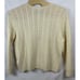 Polo Ralph Lauren Mens Cable Knit Wool Cashmere Sweater Cream 2XL NEW MSRP 398