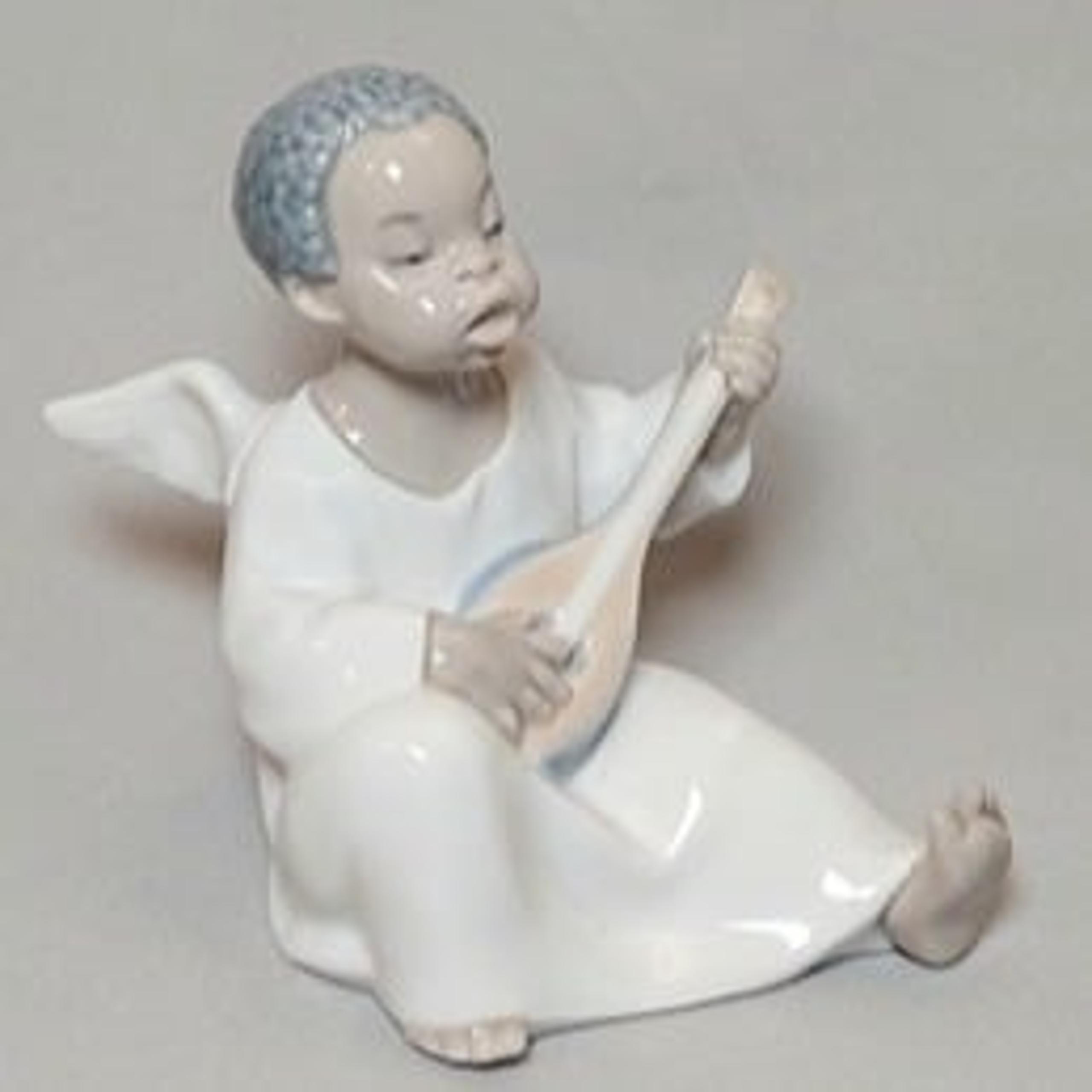 Lladro Black Legacy "Angel" Home Office Porcelain Collectible Figurine