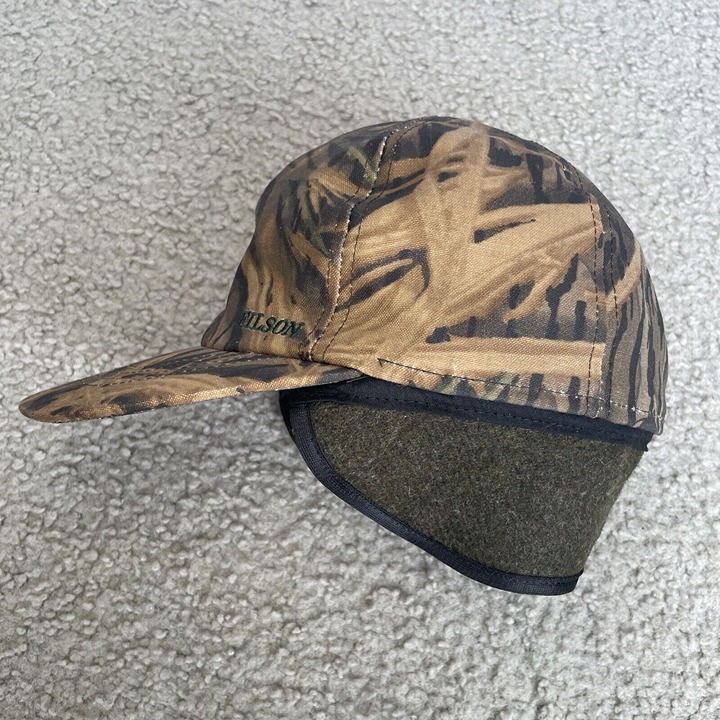 Filson x Mossy Oak Insulated Tin Cloth Cap Hat - New - Medium - Shadow Grass