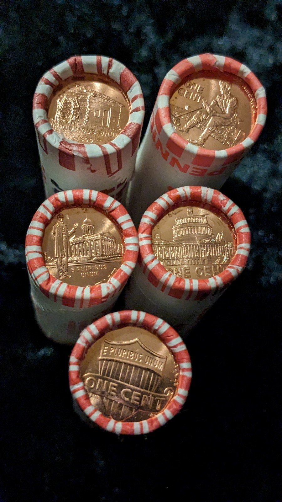 Complete Set Lincoln 2009 P Bicentennial Pennies and 2010 P Shield Cent