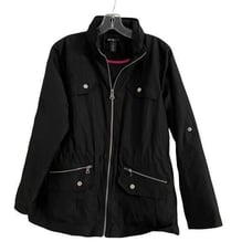 Style & Co Sport Black Wind Jacket PM