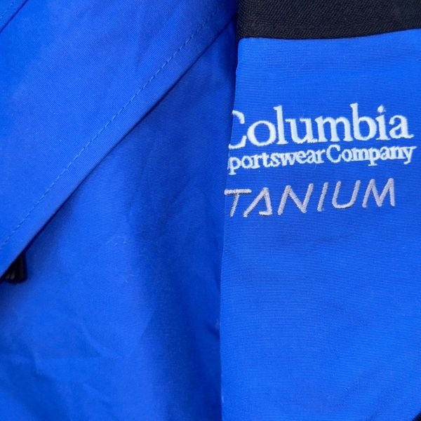 Columbia BLUE Ski Snow Jacket Women's Large ** Flawed