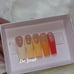 Orange Shade French Tip Acrylic Press on nails