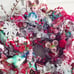 OOAK Vintage Kitschmas Wreath: Candy Cane Forest Friends