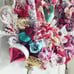 OOAK Vintage Kitschmas Wreath: Candy Cane Forest Friends