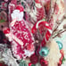 OOAK Vintage Kitschmas Wreath: Candy Cane Forest Friends