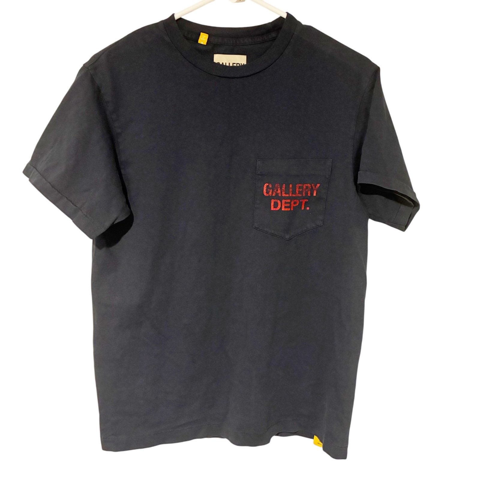 GALLERY DEPT Size Small Black Red LOGO POCKET TEE Tshirt