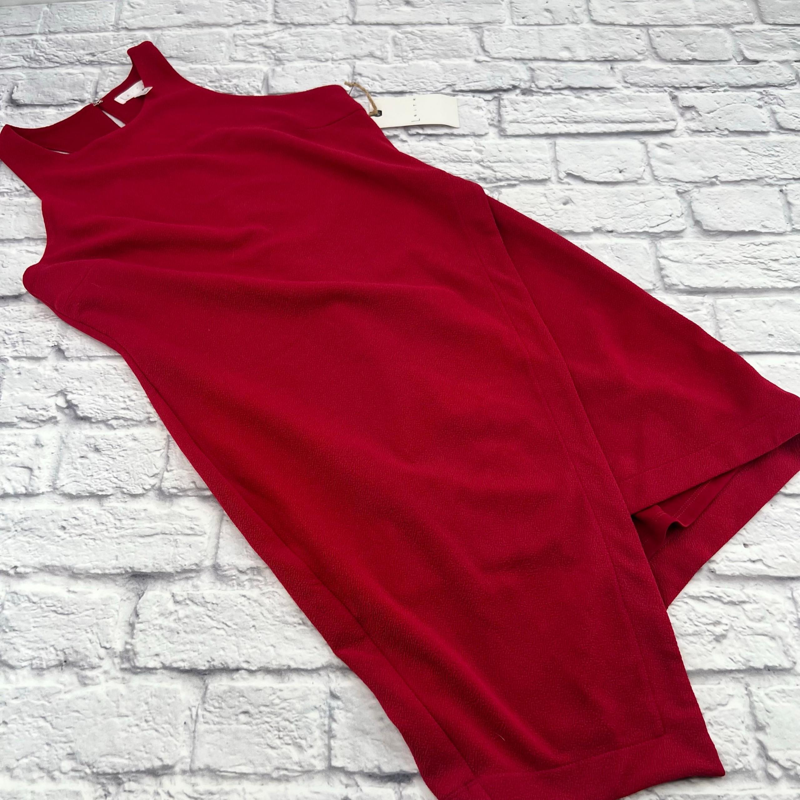 NORDSTORM Crossver Asymmetric Open Back Sheath Dress Pink Medium NWT - Leith