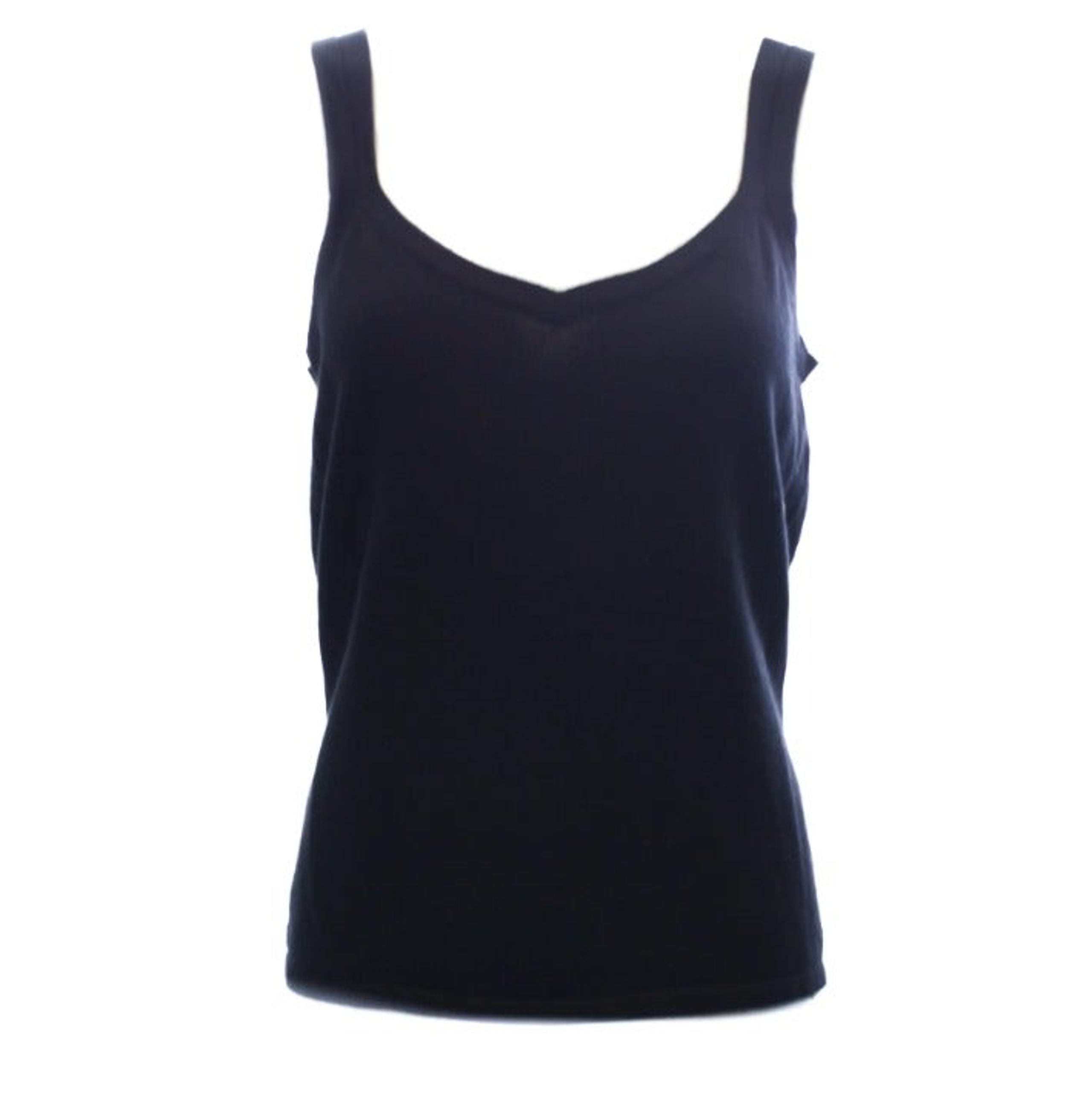 SAKS FIFTH AVE Black Cashmere Tank Top Size Large