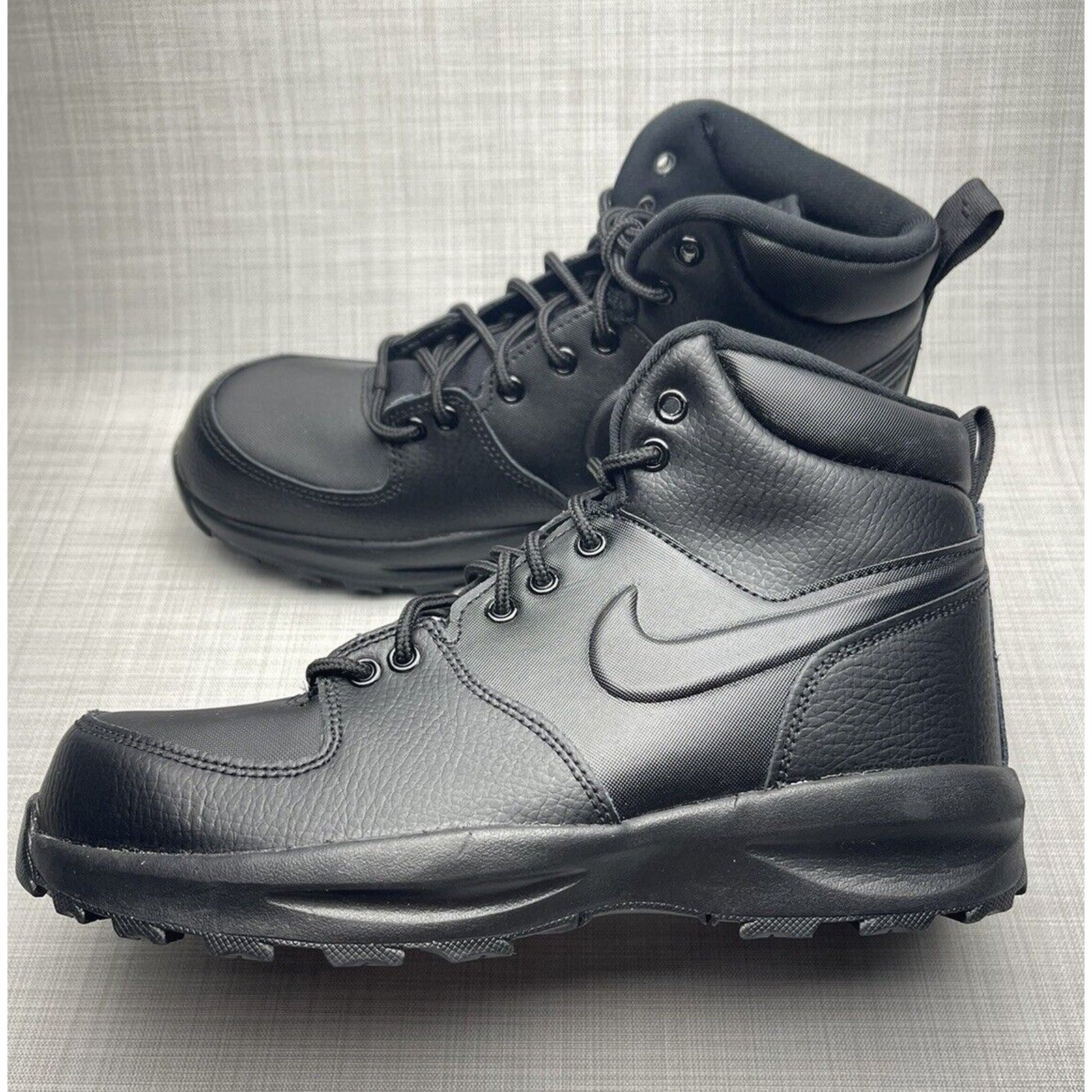 Nike Manoa LTR Boots GS Shoes BQ5372-001 Black Big Kids Size 7Y