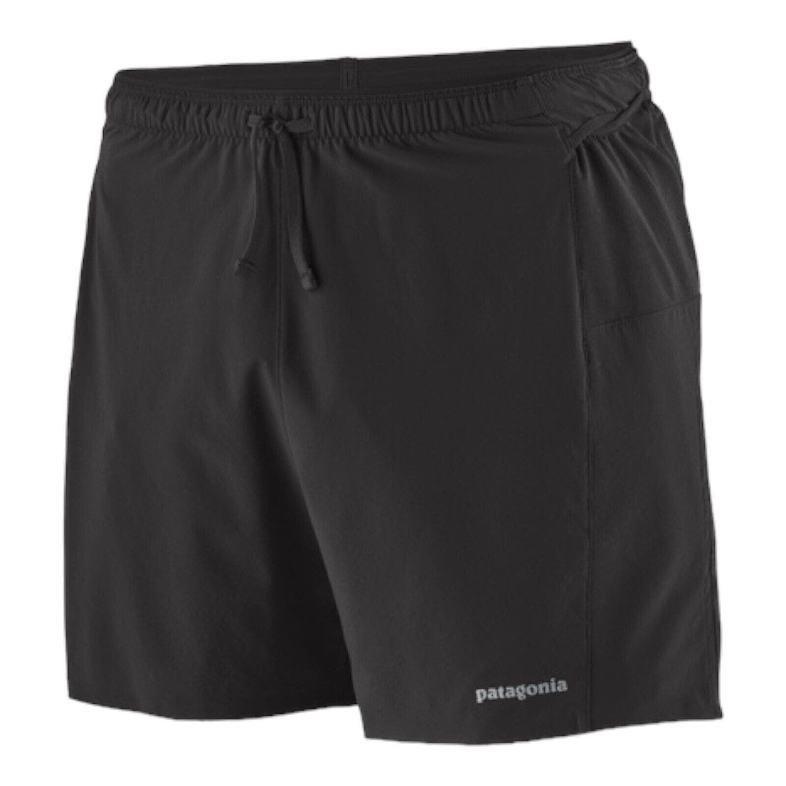 Patagonia Shorts Mens Size Large Strider Pro Hiking Running Black Worn Wear
