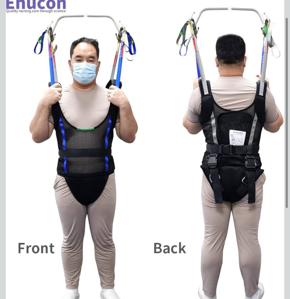 EZ ASSIST Comfort Padded Patient Lift Walking Sling 500lbs Safety Loading MEDIUM