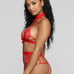 Shut it down 3 piece garter set