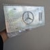 3D Mercedes Benz Emblem Steel Plate