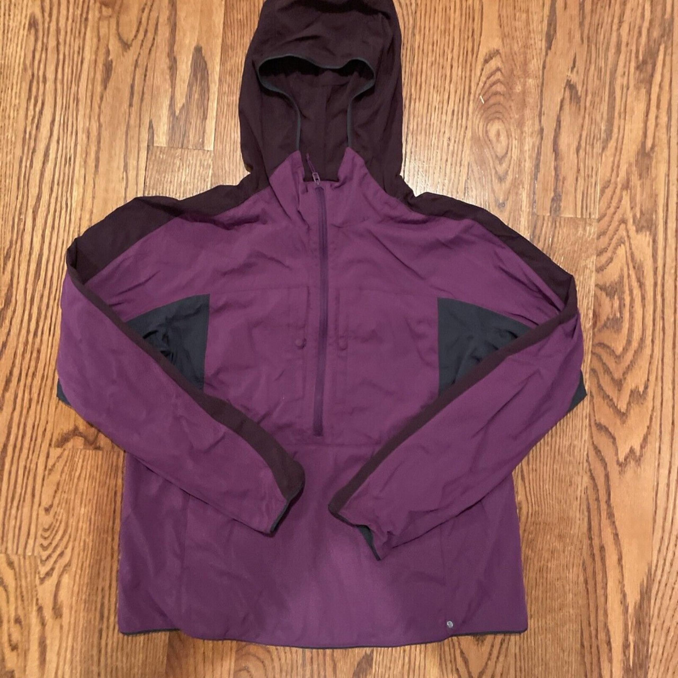 Mountain Hardwear Women's Purple Quarter Zip Windbreaker Size S