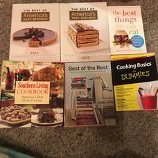 Lot of 6 cookbooks Americas test kitche