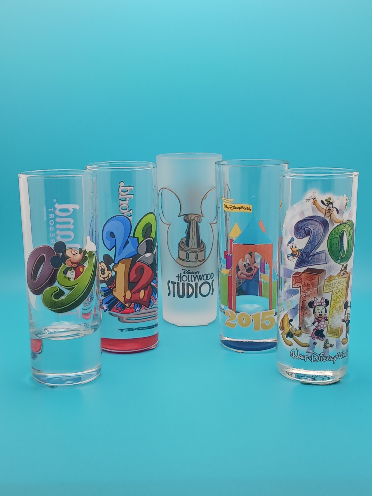 Disney Double Shot Glasses - Set of 5