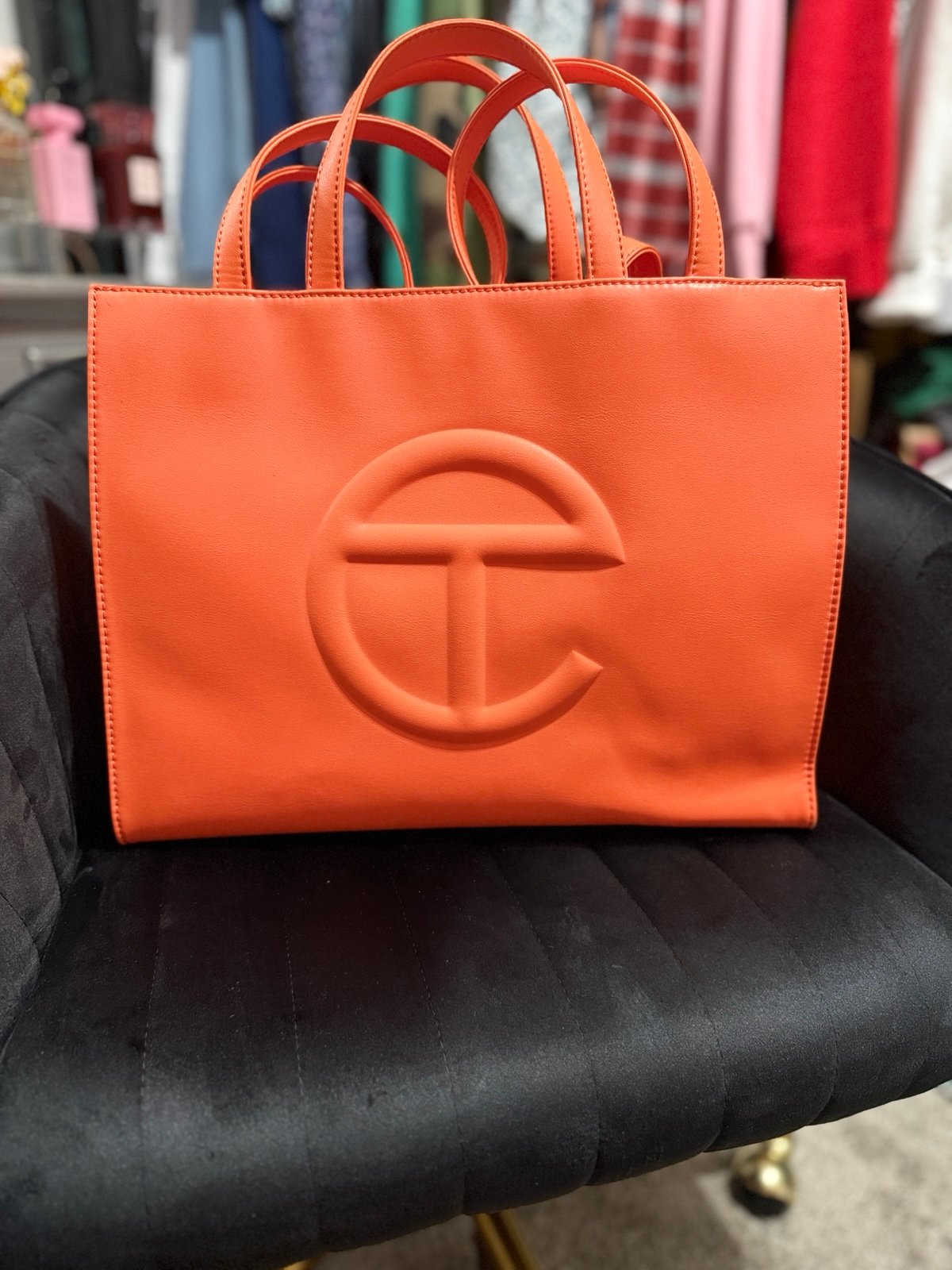 Telfar Medium Shopping Bag- Orange