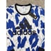 Adidas x Zoe Saldana Womens Blue Abstract Crew Sweatshirt Size L NWT