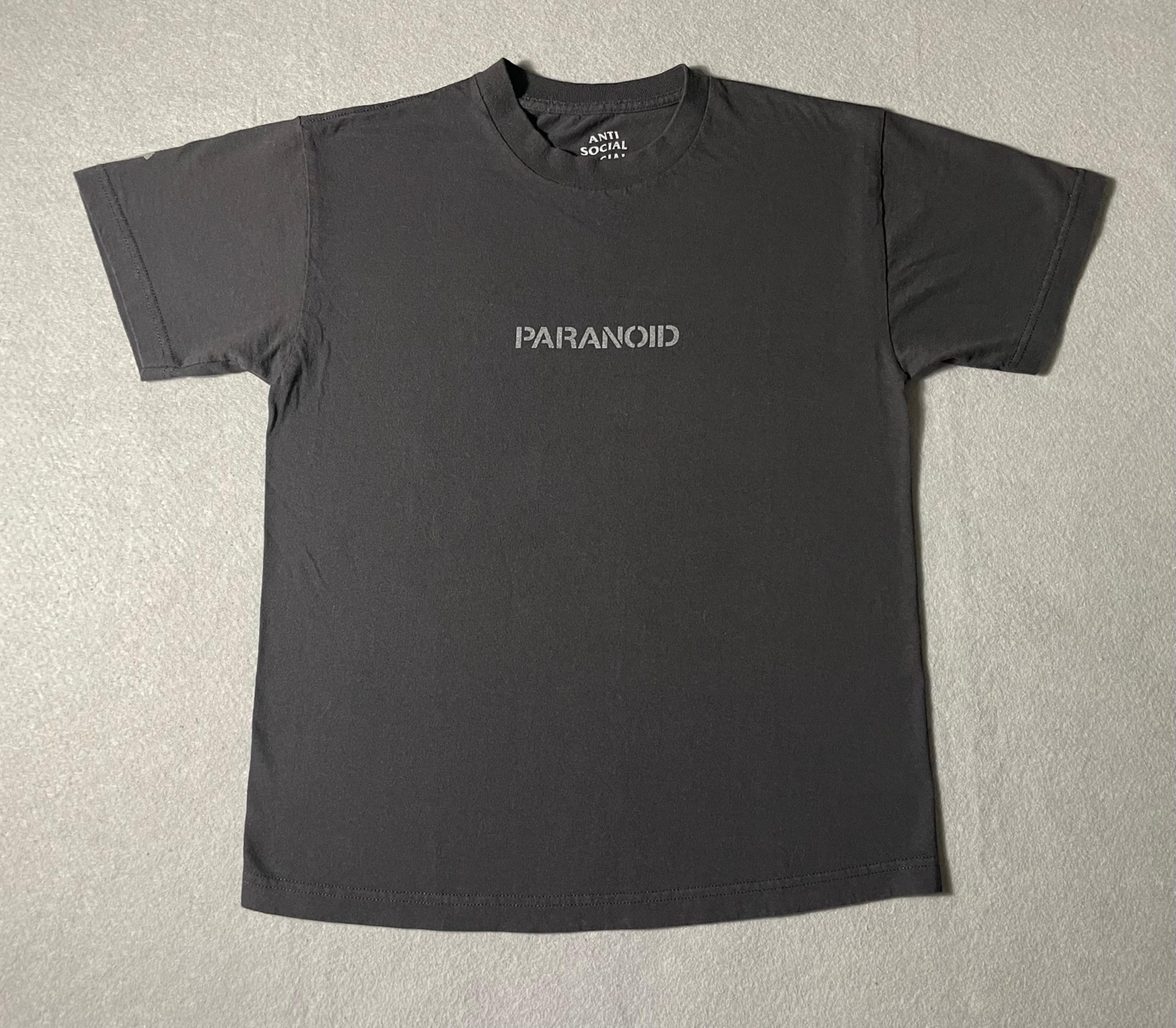 Anti Social Social Club Paranoid T-Shirt Medium Black Undefeated Collab