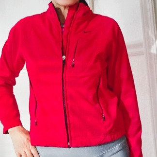 Nike Women Red Jacket XS zippered pockets - Excellent Condition