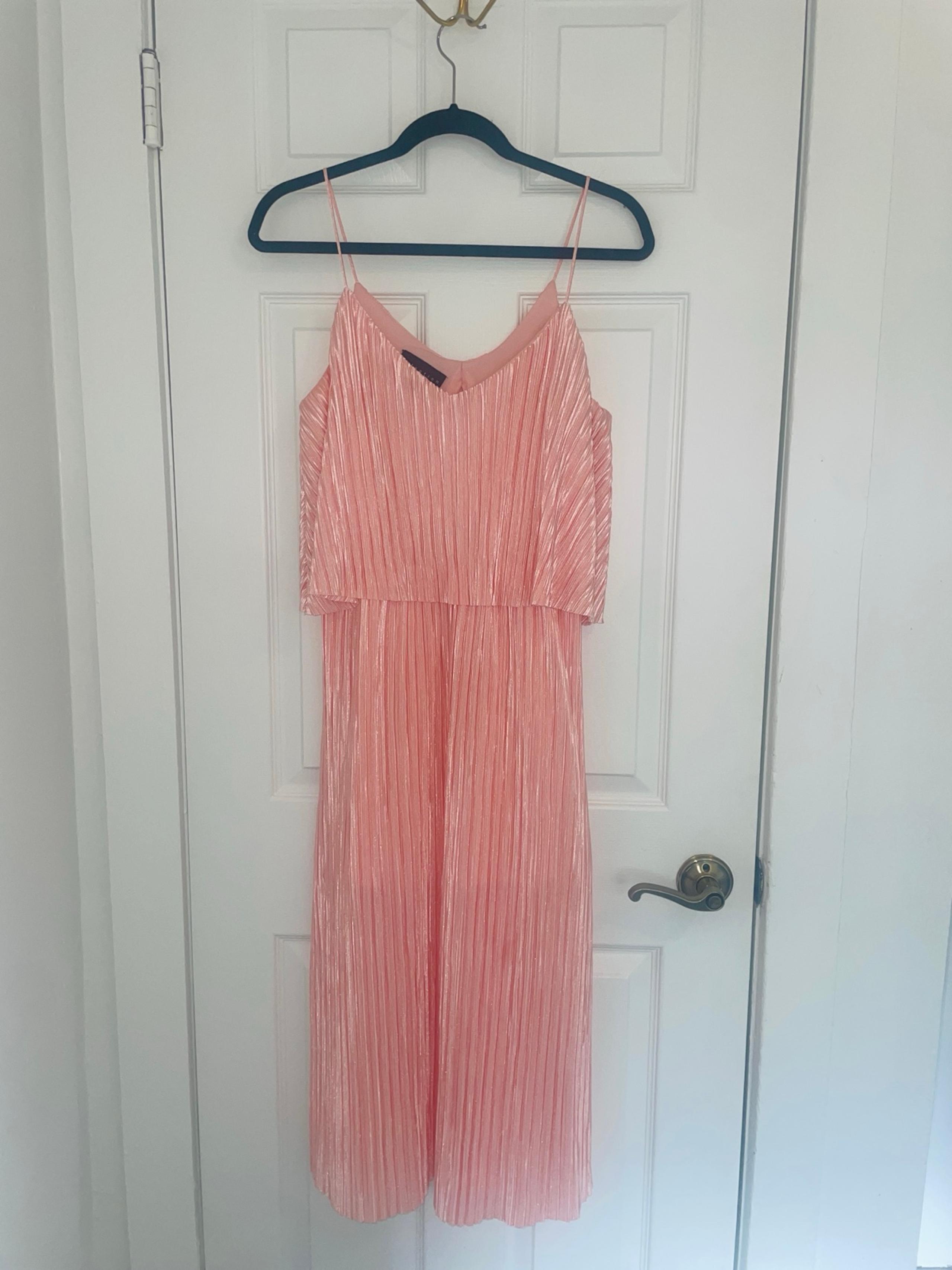 Attention Pink Maxi Dress Open Back