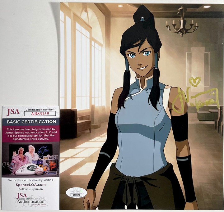 Janet Varney Signed The Legend Of Korra 8x10 Photo B Autograph JSA COA