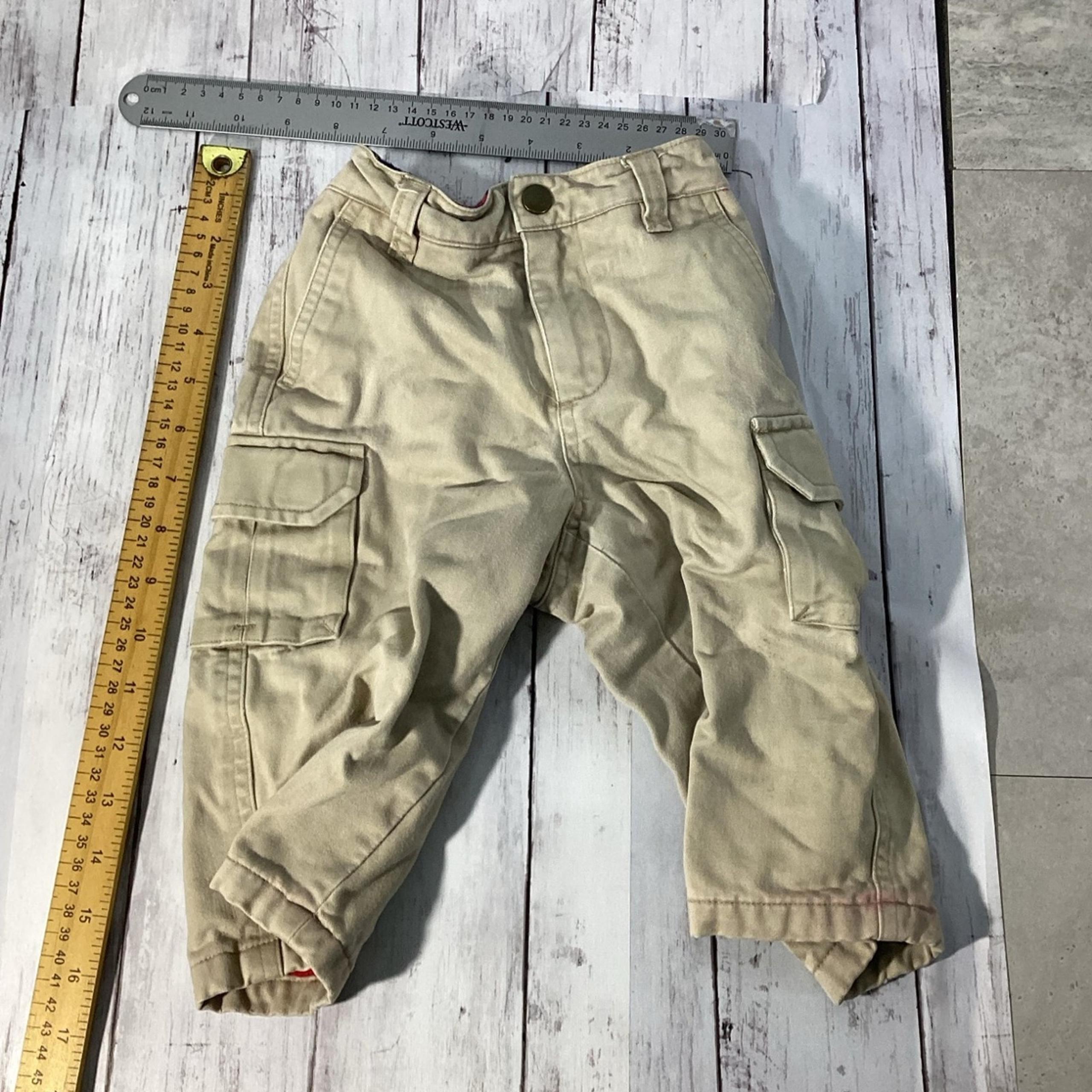 BAGGY CARGO TROUSERS 12/18m preppy