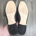 Marc Fisher Wrangler black leather floral embroidered flats mules womens 6