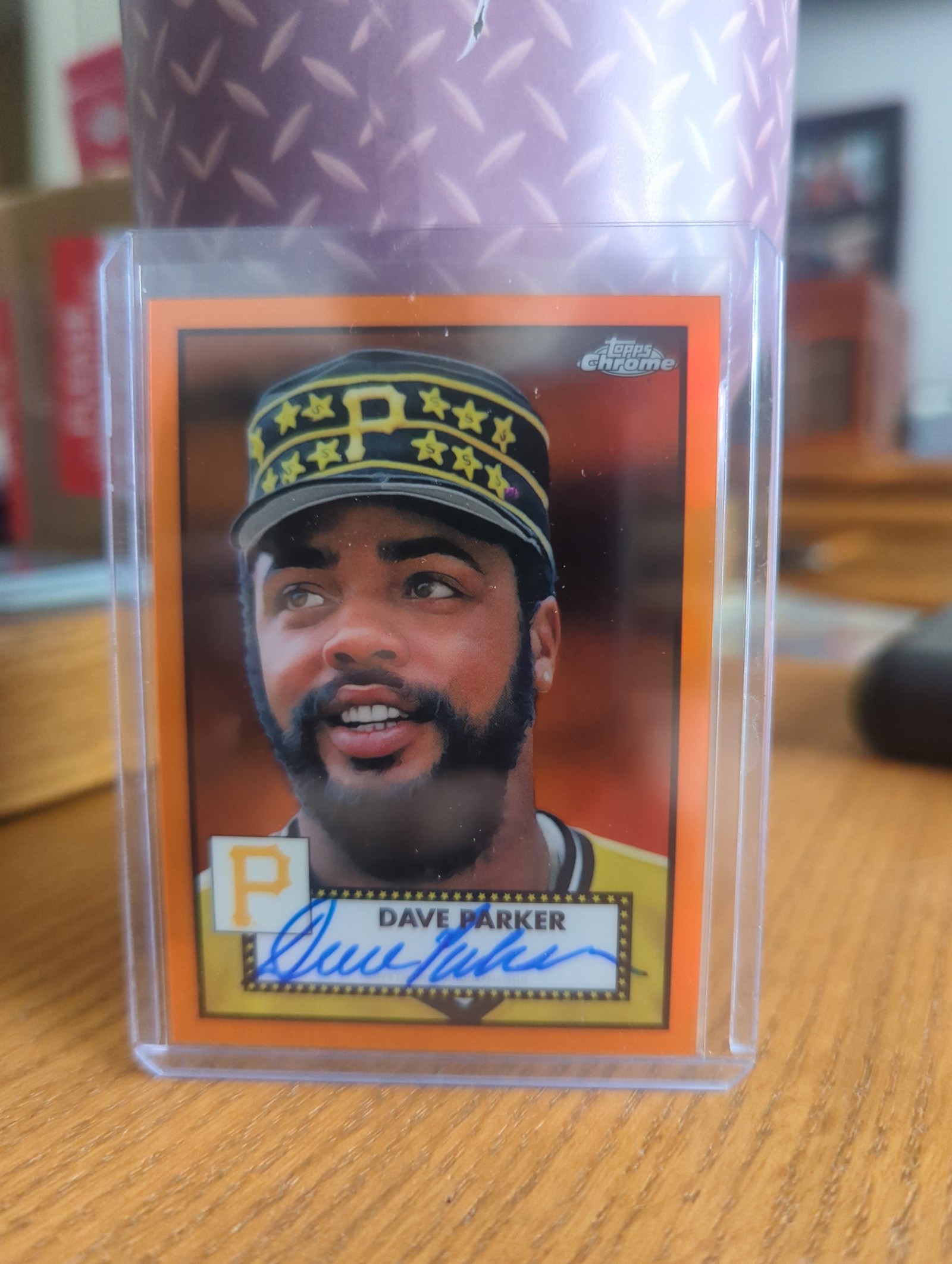 2021 TOPPS CHROME PLATINUM ANNIVERSARY AUTOGRAPHS DP DAVE PARKER ORANGE REF
