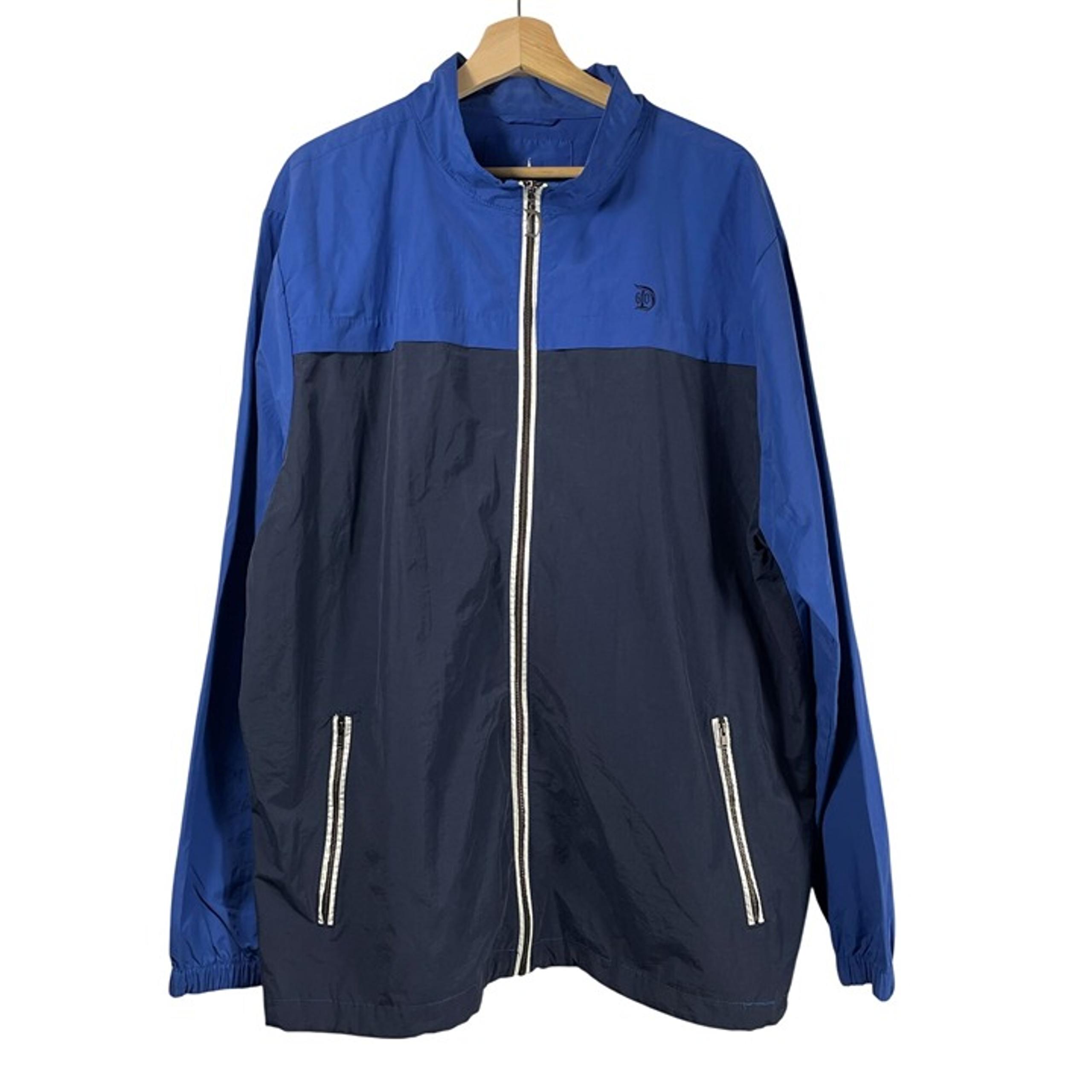 Disney Parks Men's Disneyland 60th Anniversary Colorblock Windbreaker Blue Sz XL