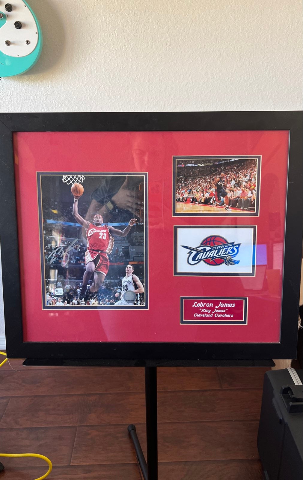 lebron james autographed picture