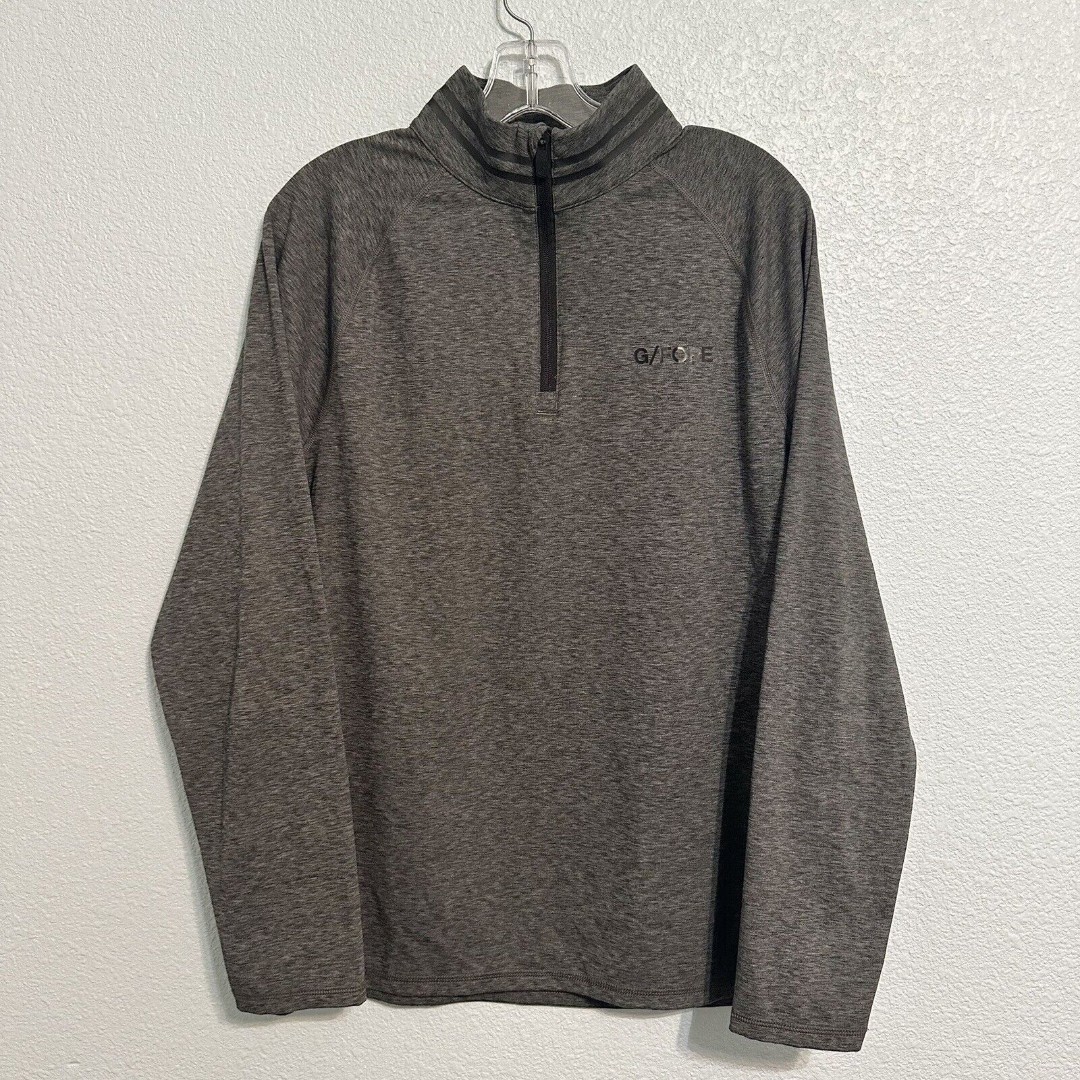 G/Fore Sweater Mens Medium Gray 1/4 Zip Performance Golf Pullover Long Sleeve