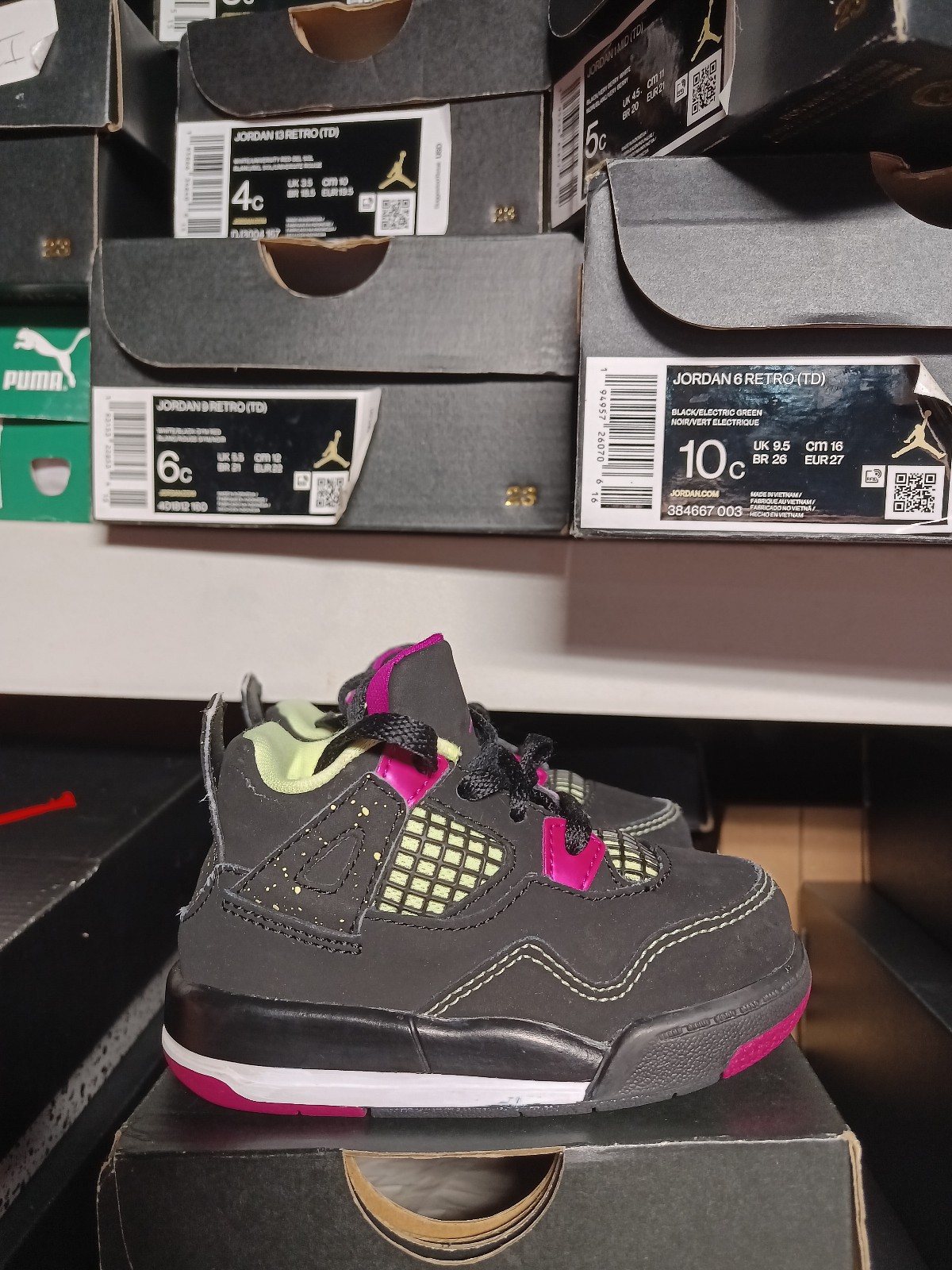 Toddler Jordan Retro 4 size 5c