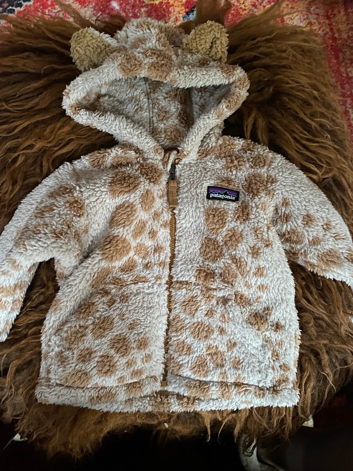 Patagonia Giraffe Print Fleece Jacket