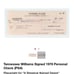 Tennessee Williams signed check PSA died in 83, rare! A streetcar named desire