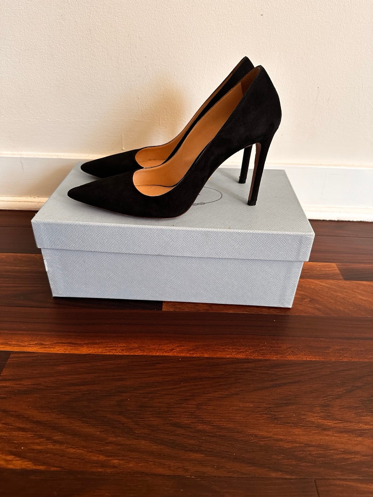 Authentic Prada suede pumps