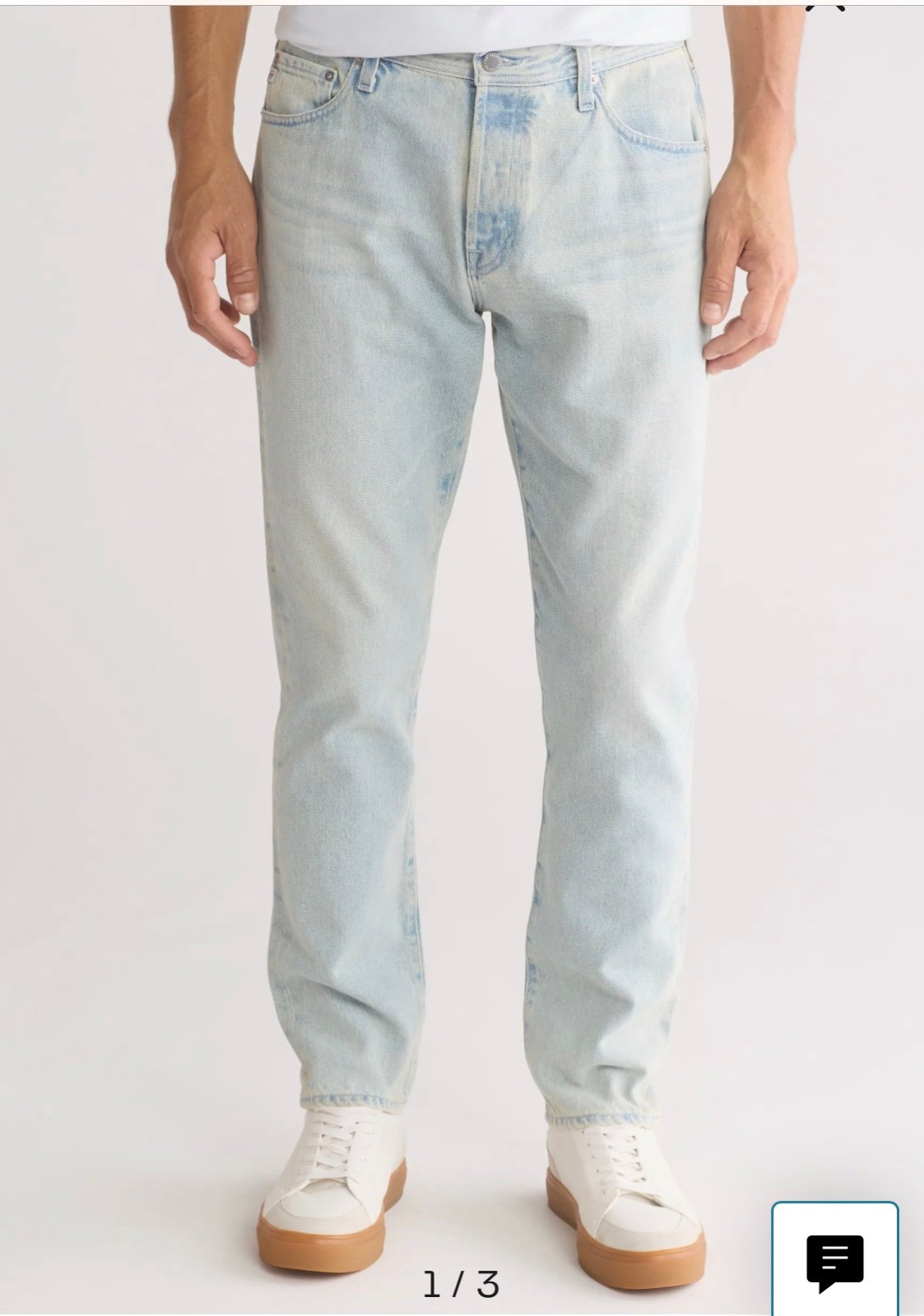 AG Men’s Wells Relaxed Tapered Light Blue Jeans Size 29 NWT