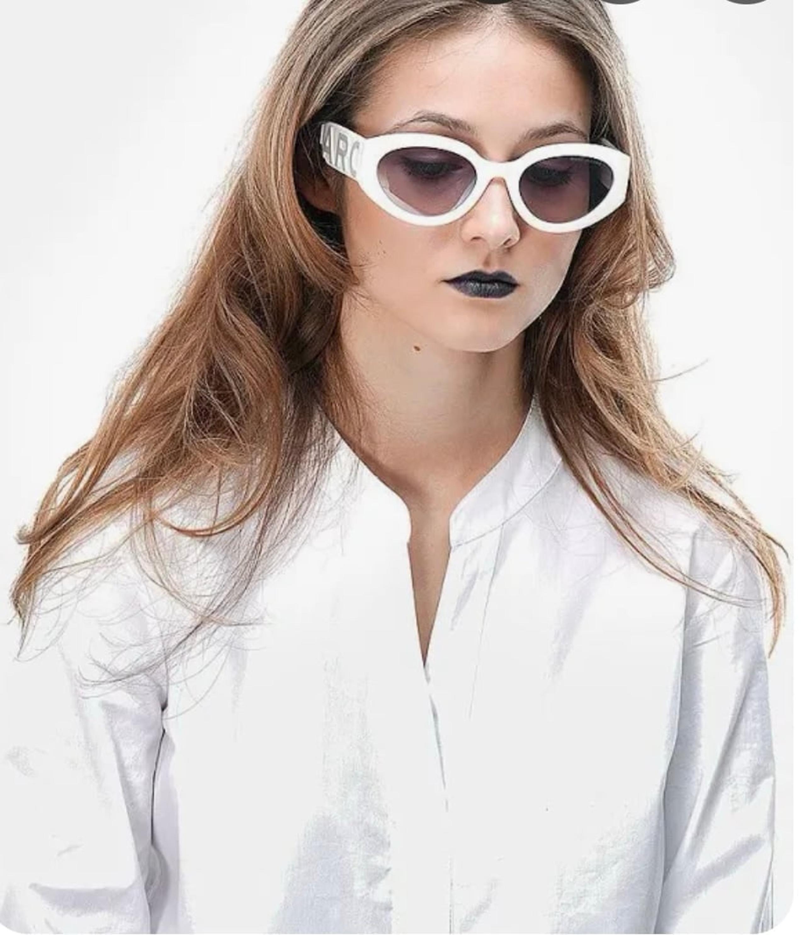 MARC JACOBS Women's Round Mirrored Cat - Eye Frame Sunglasses NWT