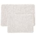 SALE OFF 10% Set of 2 Bathroom Rugs – Chenille Memory Foam Bath Mats, White NEW